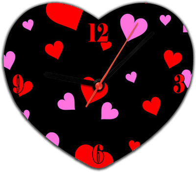 53% OFF on Lovely Collection Hearts Analog Wall Clock Black 53% OFF on Lovely Collection Hearts Analog Wall Clock Black