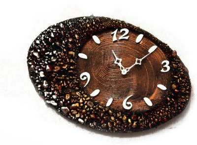 30% OFF on Krafthub Oval Shape with Stone Work - Stylish Analog Wall Clock Copper Brown 30% OFF on Krafthub Oval Shape with Stone Work - Stylish Analog Wall Clock Copper Brown