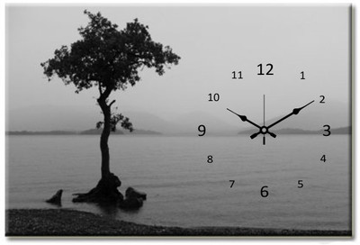 30% OFF on Design O Vista Single Panel - DV1-M-R4017 Analog Wall Clock Multicolor