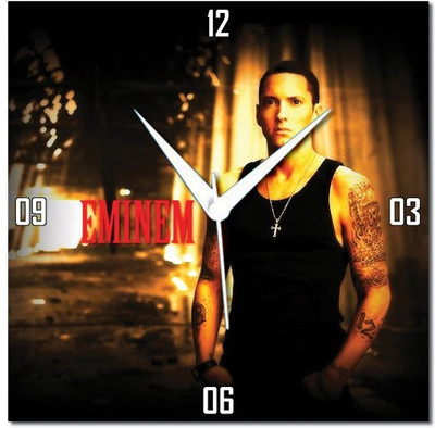70% OFF on WebPlaza Eminem Analog Wall Clock Multicolor