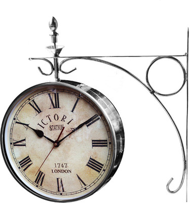 E-Studio Victoria Analog Wall Clock Silver E-Studio Victoria Analog Wall Clock Silver
