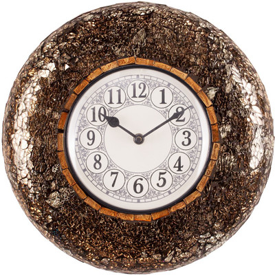 50% OFF on RDBH Glass Mosaic Analog Wall Clock Brown 50% OFF on RDBH Glass Mosaic Analog Wall Clock Brown