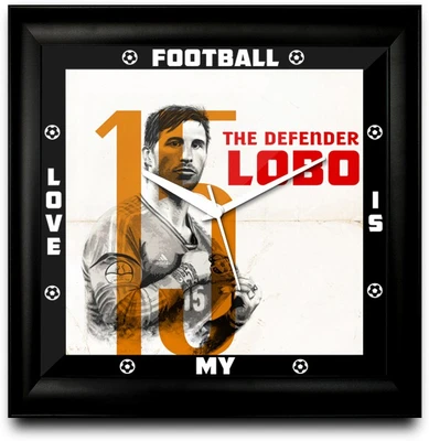 73% OFF on ShopMantra Sergio Ramos GarcíA Spain Football Square Analog Wall Clock Black