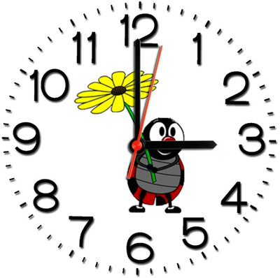 28% OFF on Ellicon 364cute Bee And Flower Analog Wall Clock White