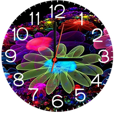 23% OFF on Ellicon B343 Colorful Flower Analog Wall Clock Multicolor 23% OFF on Ellicon B343 Colorful Flower Analog Wall Clock Multicolor