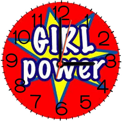 28% OFF on Ellicon 293 Girl Power Analog Wall Clock White 28% OFF on Ellicon 293 Girl Power Analog Wall Clock White