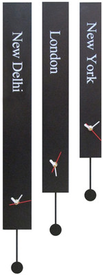 Kairos Pendulum Souvenir World Analog Wall Clock Black Kairos Pendulum Souvenir World Analog Wall Clock Black