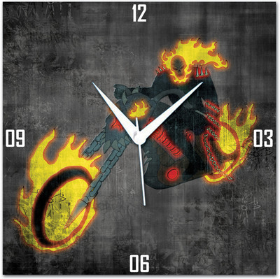72% OFF on Amore Ghost Rider 113663 Analog Wall Clock Multicolor