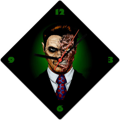 60% OFF on Lovely Collection 2 faced Human Analog Wall Clock Multicolor