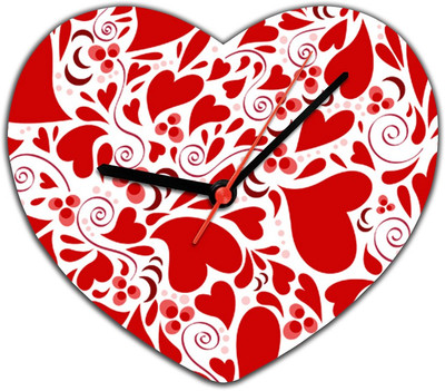 40% OFF on Lovely Collection Heart Designs Analog Wall Clock Multicolor 40% OFF on Lovely Collection Heart Designs Analog Wall Clock Multicolor