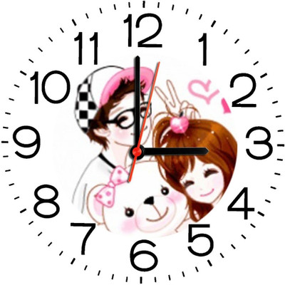 23% OFF on Ellicon B371 Happy Make Me Analog Wall Clock White