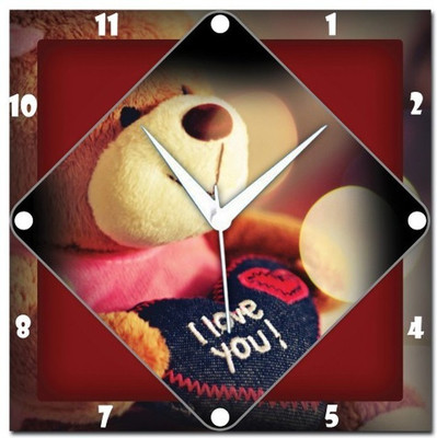 70% OFF on WebPlaza Love You Teddy Analog Wall Clock Multicolor 70% OFF on WebPlaza Love You Teddy Analog Wall Clock Multicolor
