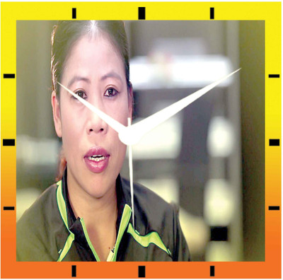 50% OFF on Moneysaver Mary Kom Analog Wall Clock Multicolour 50% OFF on Moneysaver Mary Kom Analog Wall Clock Multicolour