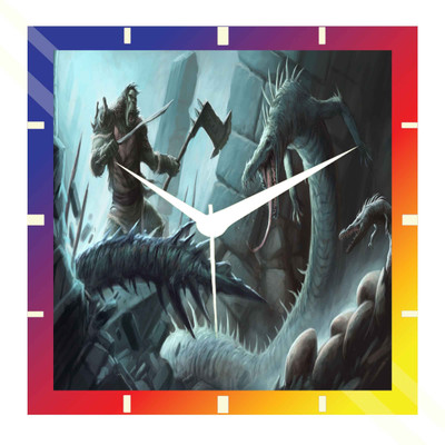 50% OFF on Moneysaver Dragon Fight D Cartoon Analog Wall Clock Multicolour 50% OFF on Moneysaver Dragon Fight D Cartoon Analog Wall Clock Multicolour