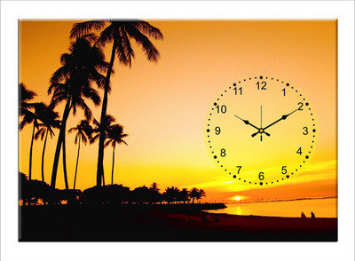 30% OFF on Design O Vista Single Panel - DV1-M-R4117 Analog Wall Clock Multicolor