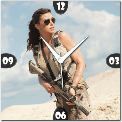 70% OFF on WebPlaza Adrianne Palicki Gi Joe Retaliation Analog Wall Clock Multicolor
