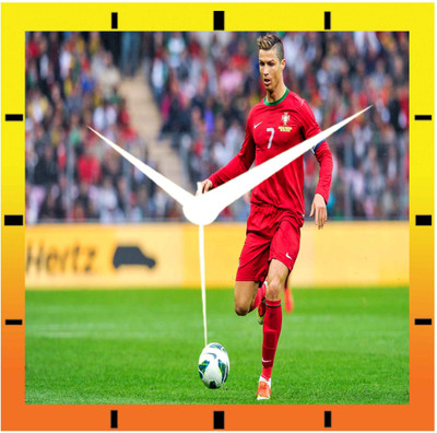 50% OFF on Moneysaver Cristiano Ronaldo Analog Wall Clock Multicolour