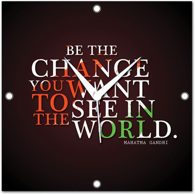 72% OFF on Amore Be The Change 109987 Analog Wall Clock Brown 72% OFF on Amore Be The Change 109987 Analog Wall Clock Brown