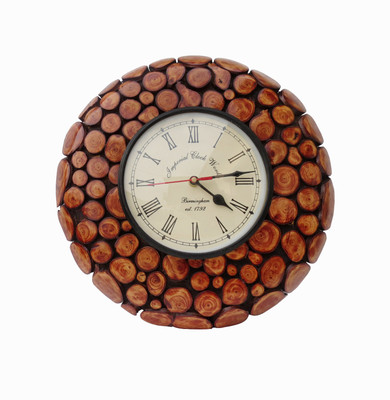 33% OFF on Pindia Antique Look Round Shape Design Wall Hanging Wooden Home Office Decorative Analog Wall Clock Brown 33% OFF on Pindia Antique Look Round Shape Design Wall Hanging Wooden Home Office Decorative Analog Wall Clock Brown