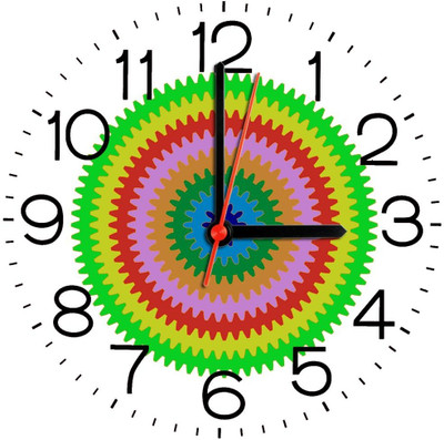 28% OFF on Ellicon 176 Circle Design Analog Wall Clock White 28% OFF on Ellicon 176 Circle Design Analog Wall Clock White