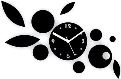 55% OFF on Zeeshaan Scattered Petals Black Analog Wall Clock Black 55% OFF on Zeeshaan Scattered Petals Black Analog Wall Clock Black