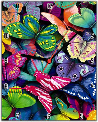 40% OFF on Lovely Collection Colorful Butterflies Analog Wall Clock Multicolor 40% OFF on Lovely Collection Colorful Butterflies Analog Wall Clock Multicolor