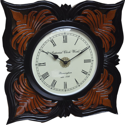 20% OFF on Imperial Clock Works Wooden Carving Analog Wall Clock Brown 20% OFF on Imperial Clock Works Wooden Carving Analog Wall Clock Brown