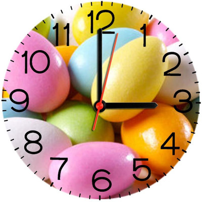 28% OFF on Ellicon 306 Candy Design Analog Wall Clock White
