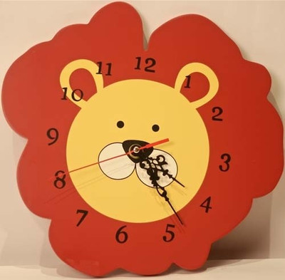Wink Face The Lion Analog Wall Clock Brown Wink Face The Lion Analog Wall Clock Brown