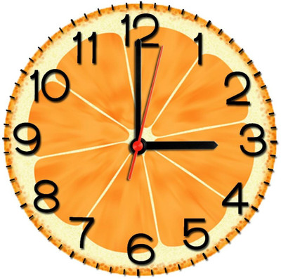 28% OFF on Ellicon 348 Orange Analog Wall Clock White 28% OFF on Ellicon 348 Orange Analog Wall Clock White