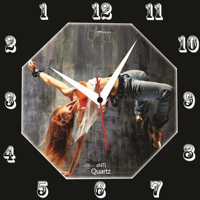 55% OFF on Lycans aNTI 0077 Analog Wall Clock Black