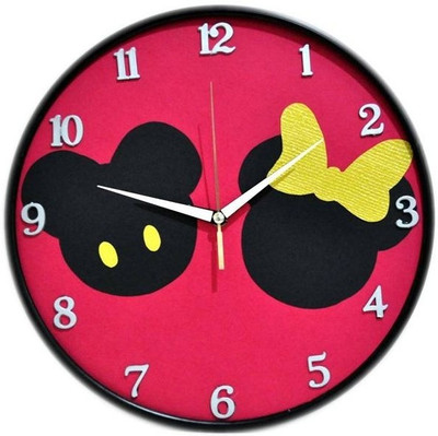 25% OFF on Purple Circle Mickey Minnie Red Analog Wall Clock Black 25% OFF on Purple Circle Mickey Minnie Red Analog Wall Clock Black