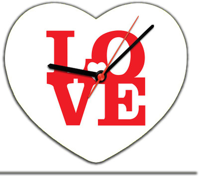 40% OFF on Lovely Collection Love Heart Analog Wall Clock White 40% OFF on Lovely Collection Love Heart Analog Wall Clock White