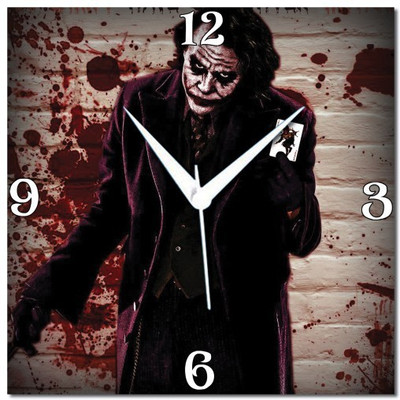 70% OFF on WebPlaza Joker With Cards Analog Wall Clock Multicolor