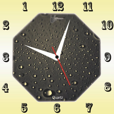 55% OFF on Lycans Anti 0008 Analog Wall Clock Black, Yellow