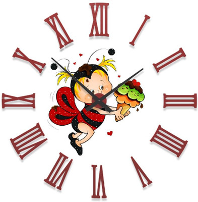 23% OFF on Ellicon B36 Honey Bee Cartoon Analog Wall Clock White