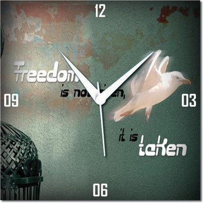 70% OFF on WebPlaza Freedom Is Not Given Analog Wall Clock Multicolor 70% OFF on WebPlaza Freedom Is Not Given Analog Wall Clock Multicolor