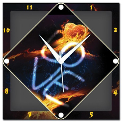 72% OFF on Amore Fire Heart Analog Wall Clock Multicolor 72% OFF on Amore Fire Heart Analog Wall Clock Multicolor