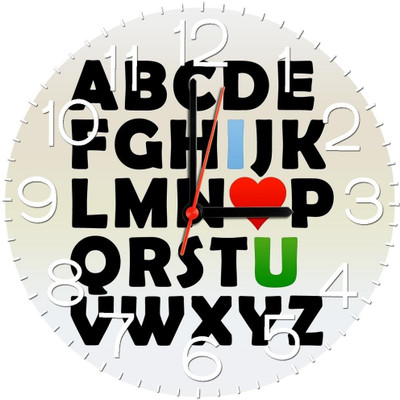 23% OFF on Ellicon B335 Love Quote Analog Wall Clock Multicolor 23% OFF on Ellicon B335 Love Quote Analog Wall Clock Multicolor