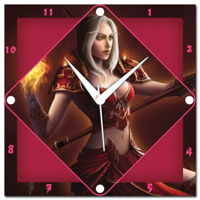 72% OFF on Amore Warrior Girl Analog Wall Clock Multicolor 72% OFF on Amore Warrior Girl Analog Wall Clock Multicolor