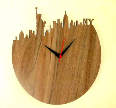 Home and You Laminated Aluminium sheet Analog Wall Clock Brown Home and You Laminated Aluminium sheet Analog Wall Clock Brown