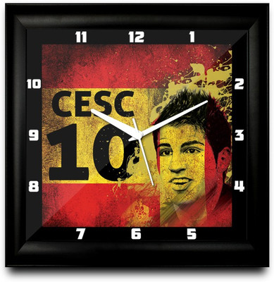 73% OFF on ShopMantra Cesc FàBregas Spain Football Square Analog Wall Clock Black