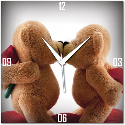 72% OFF on Amore Teddy 113427 Analog Wall Clock Multicolor