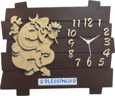 48% OFF on Feeling Comp Ganesh Analog Wall Clock Wooden Look 48% OFF on Feeling Comp Ganesh Analog Wall Clock Wooden Look