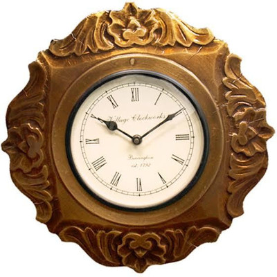 51% OFF on Purpledip Antique Analog Wall Clock Brown 51% OFF on Purpledip Antique Analog Wall Clock Brown