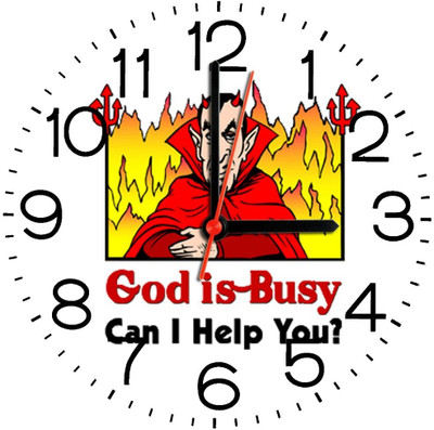 Ellicon 296 God Is Busy Analog Wall Clock White Ellicon 296 God Is Busy Analog Wall Clock White