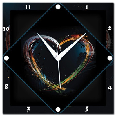 72% OFF on Amore Graffiti Heart Analog Wall Clock Multicolor 72% OFF on Amore Graffiti Heart Analog Wall Clock Multicolor