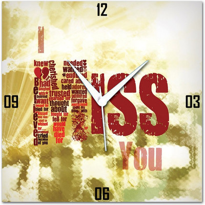 70% OFF on WebPlaza Miss You Analog Wall Clock Multicolor 70% OFF on WebPlaza Miss You Analog Wall Clock Multicolor