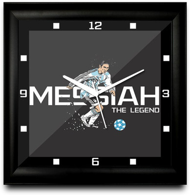 73% OFF on ShopMantra Lionel Messi Argentina Football Square Analog Wall Clock Black