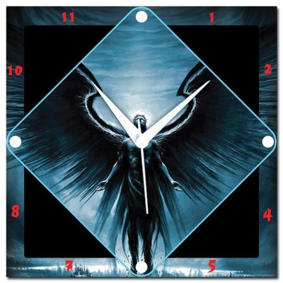 70% OFF on WebPlaza Dark Angel Analog Wall Clock Multicolor